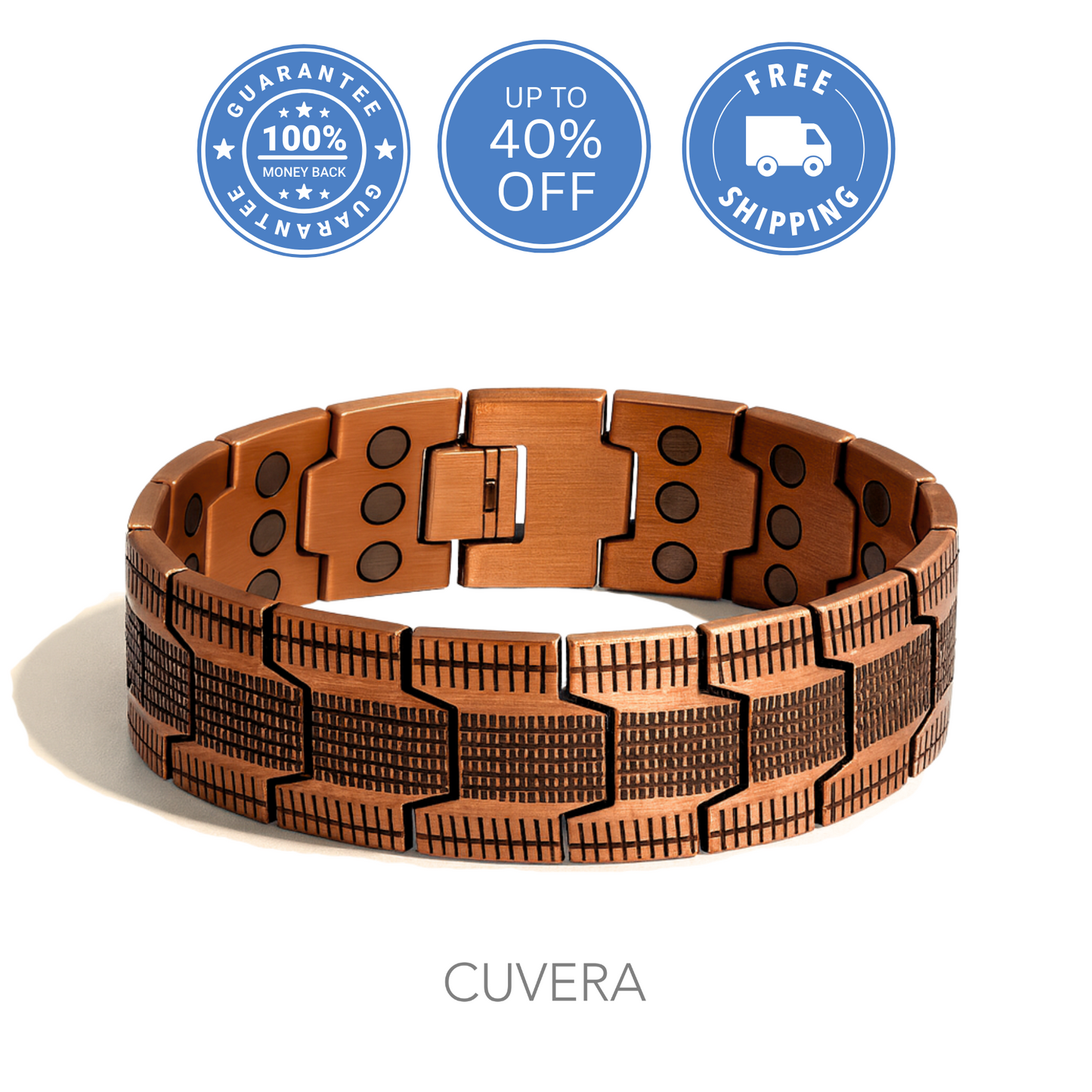 High-Strength Magnetic Copper Bracelet